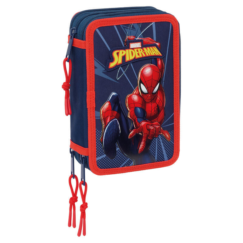 Marvel Spiderman trippel Pennfodral 37 delar