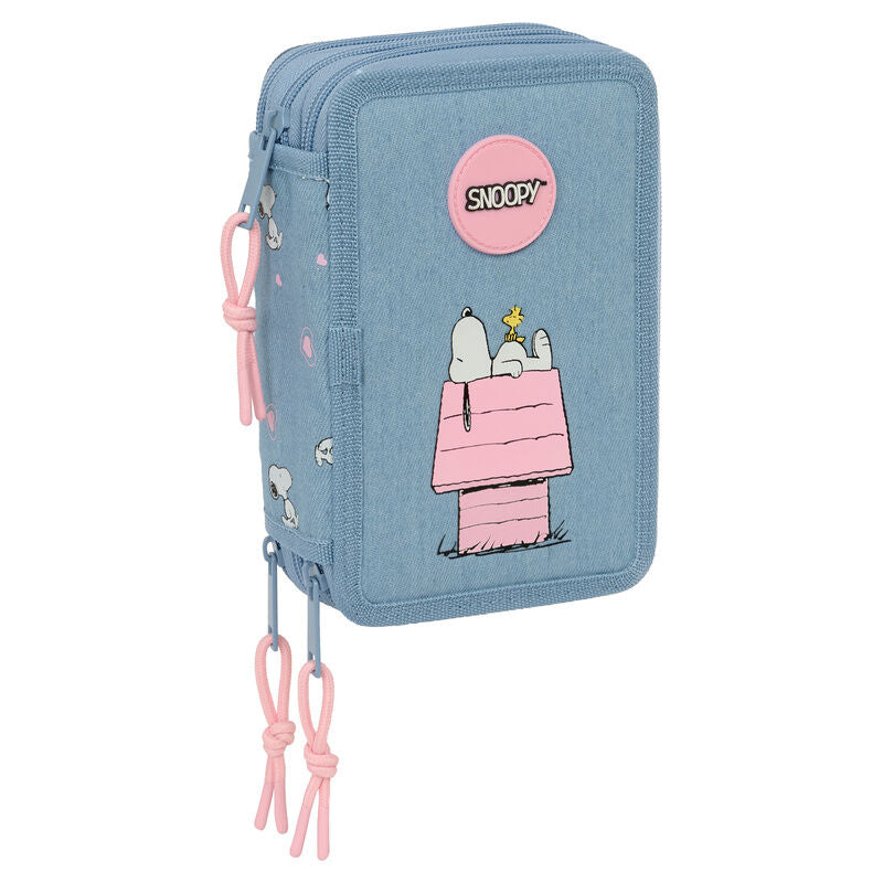 Peanuts Snoopy trippelt pennfodral 37 delar