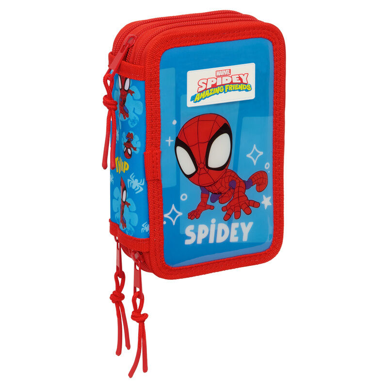 Marvel Spidey trippelt pennfodral 37 delar