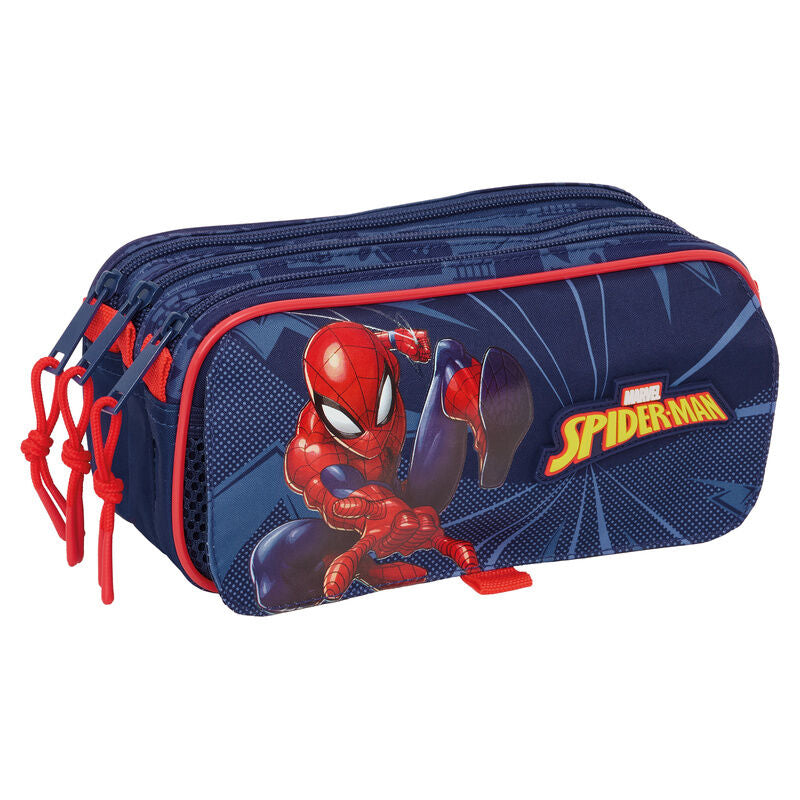 Marvel Spiderman trippelt pennfodral