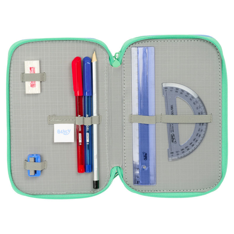 Bluey Sisters trippel Pennfodral 37 delar