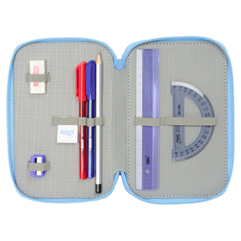 Bluey Lets Play trippel Pennfodral 37 delar