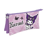 Hello Kitty Kuromi Lila trippelt Pennfodral