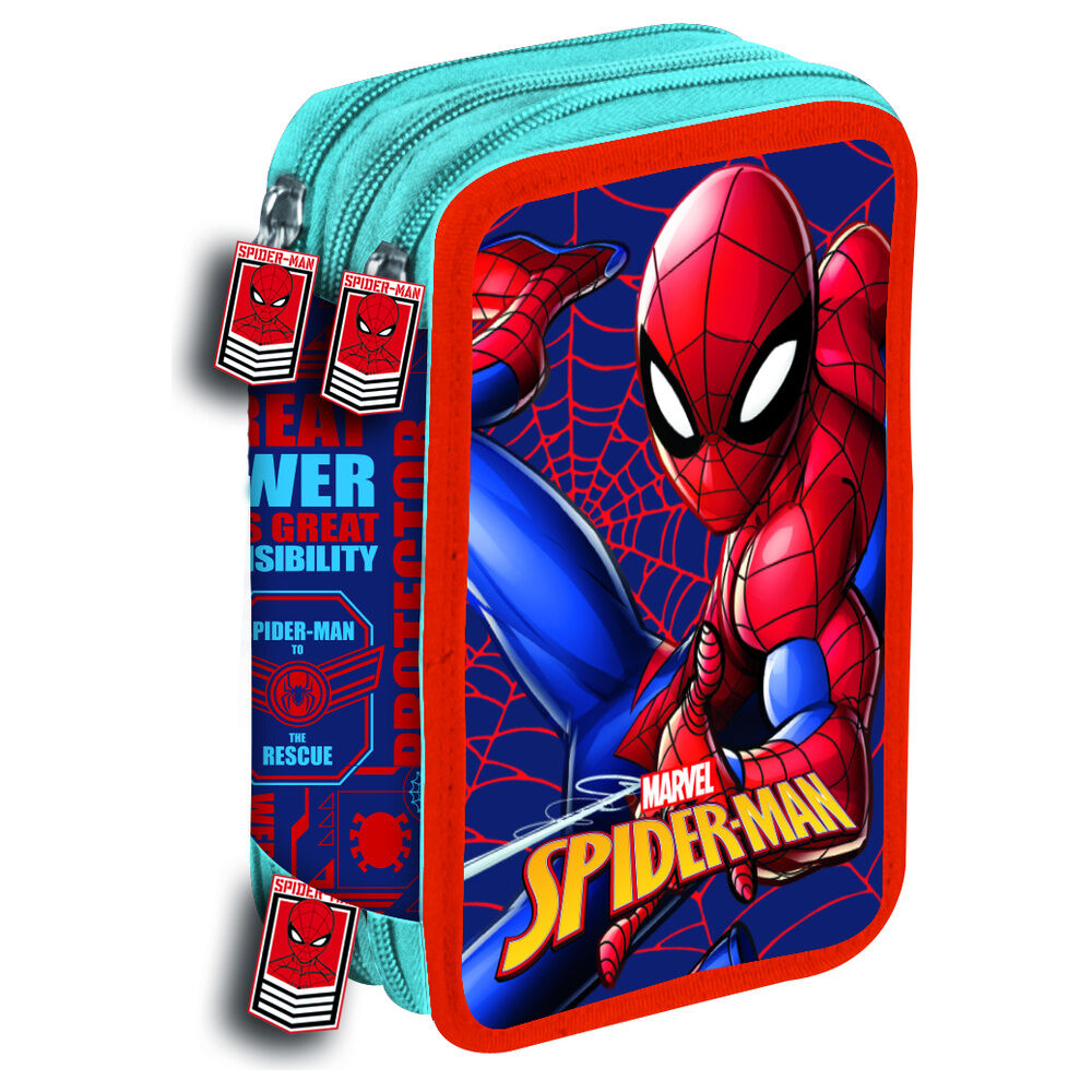 Marvel Spiderman Web trippel Pennfodral