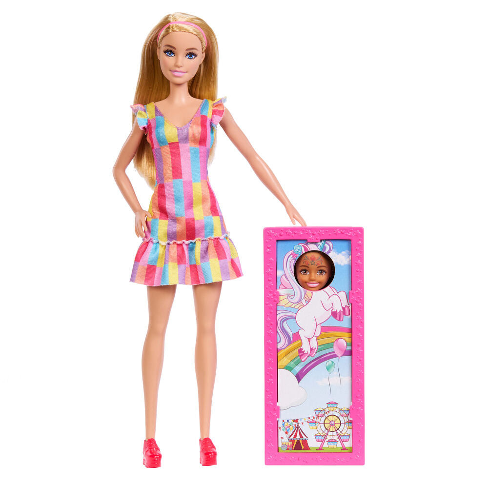 Barbie Blisterpaket 2 dockor sminkstation