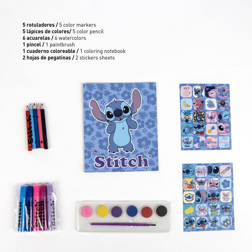 Disney Stitch Ryggsäck Kontorsmaterial set