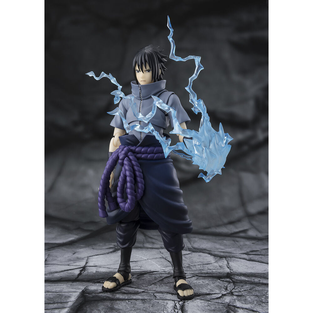 Naruto Shippuden Sasuke Uchiha Ensam Shinobi S.H.Figuarts figur 14,5cm