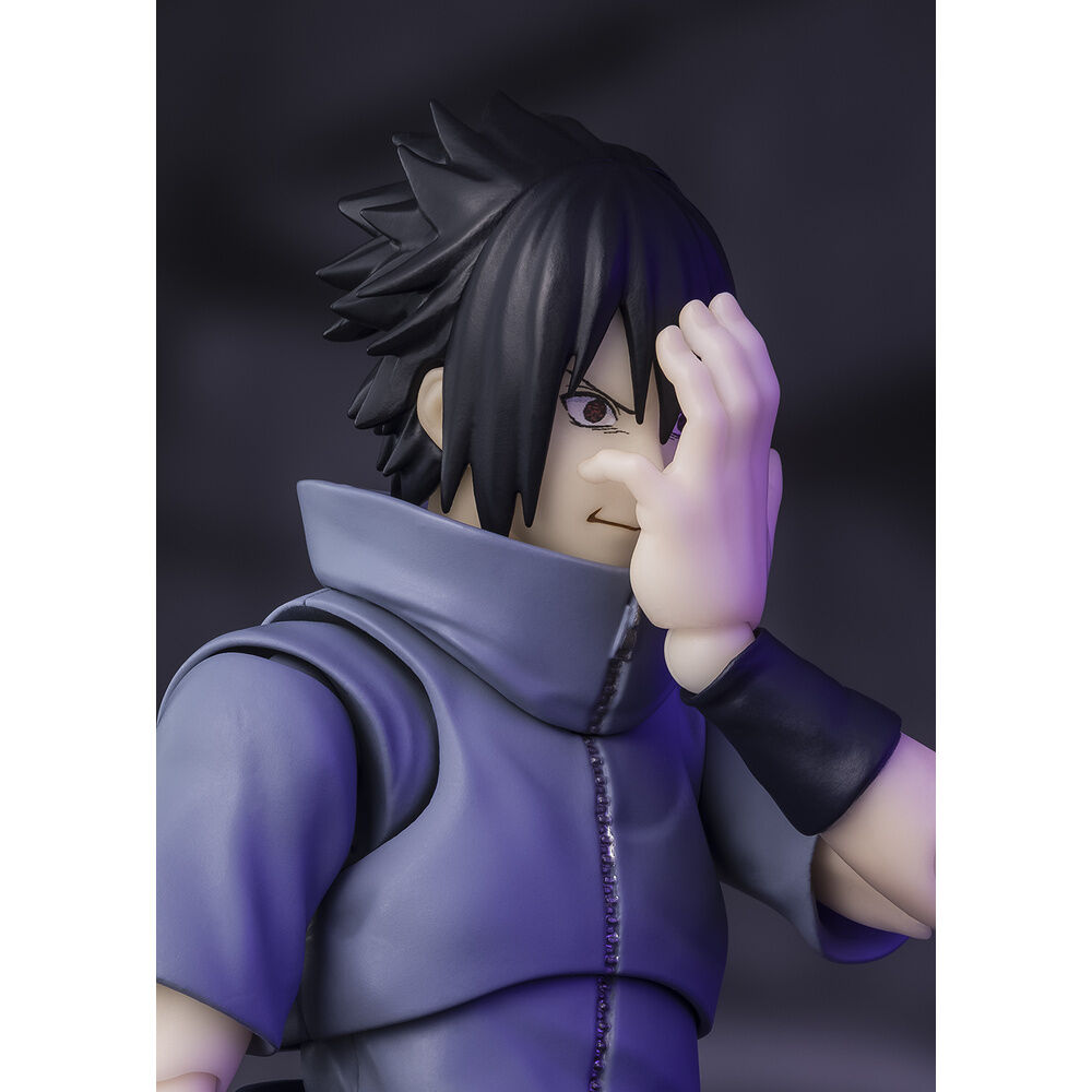 Naruto Shippuden Sasuke Uchiha Ensam Shinobi S.H.Figuarts figur 14,5cm