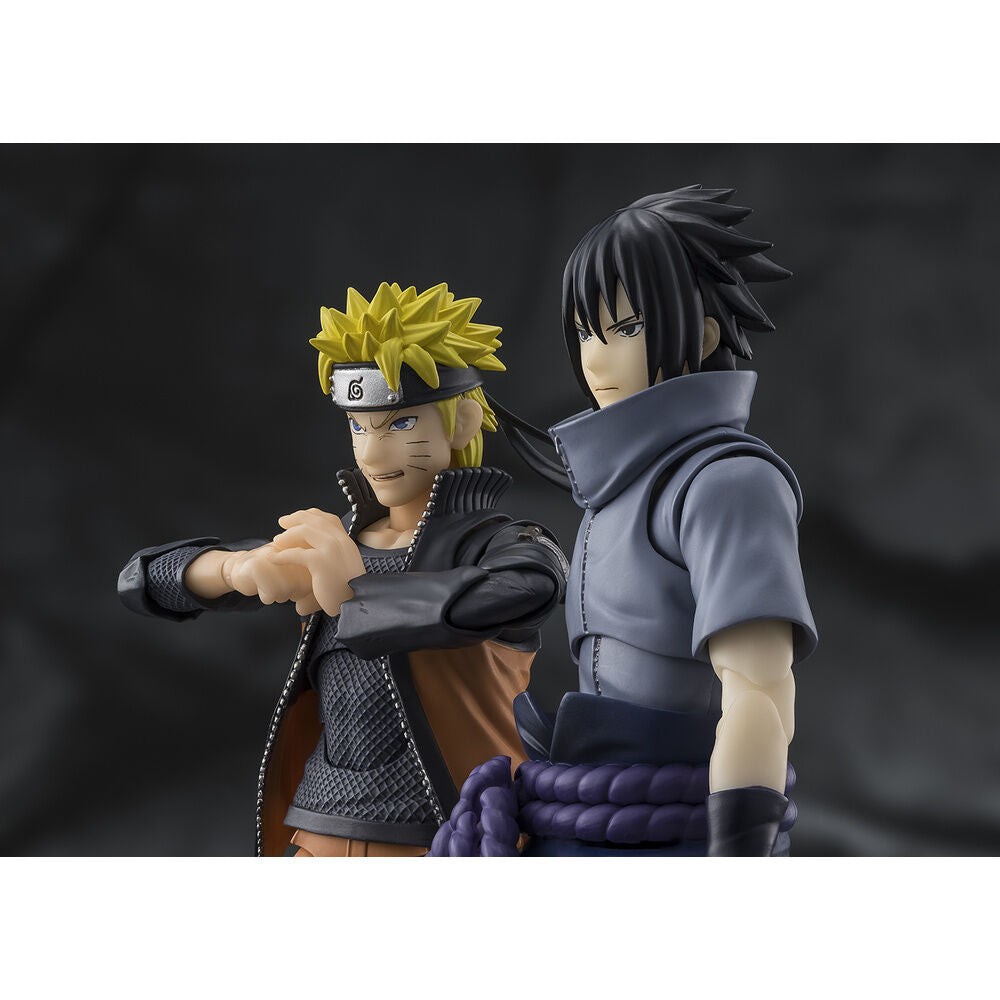 Naruto Shippuden Sasuke Uchiha Ensam Shinobi S.H.Figuarts figur 14,5cm