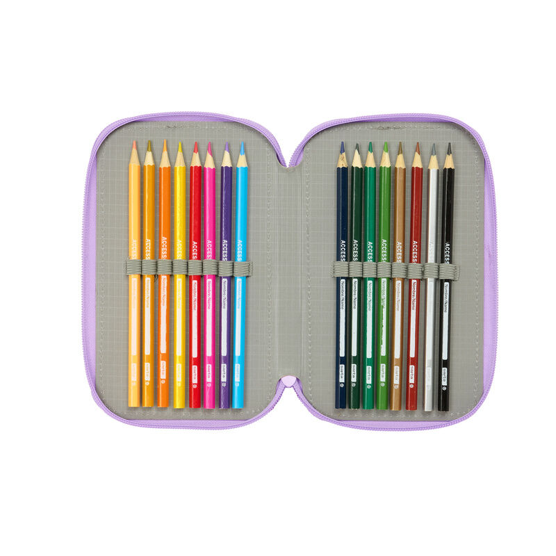 Unicorn Academy trippel Pennfodral 37 delar