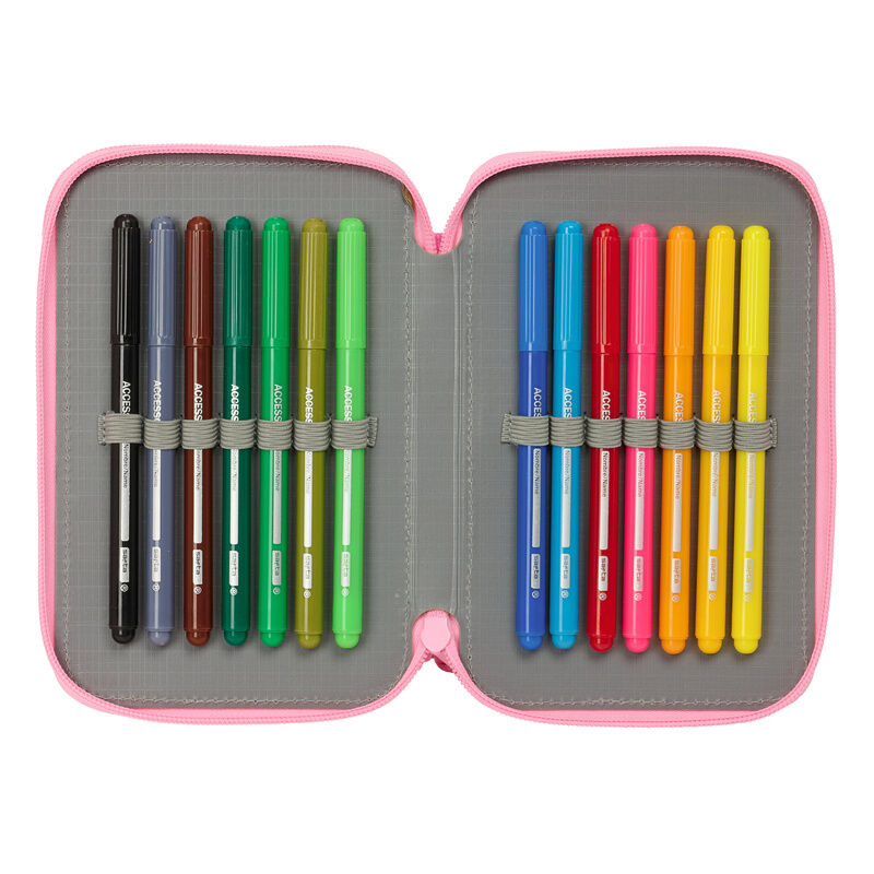 Greta Gris Baby Pig dubbelt Pennfodral 29 delar