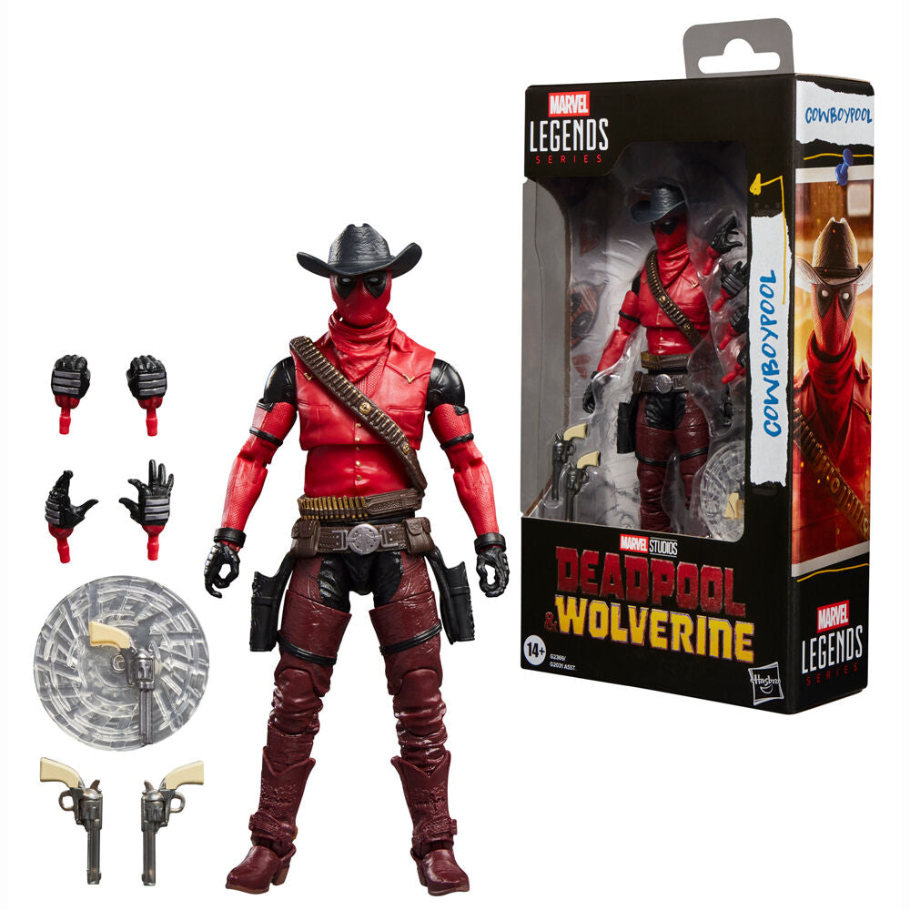Marvel Legends Series Deadpool & Wolverine Cowboypool figur 15cm