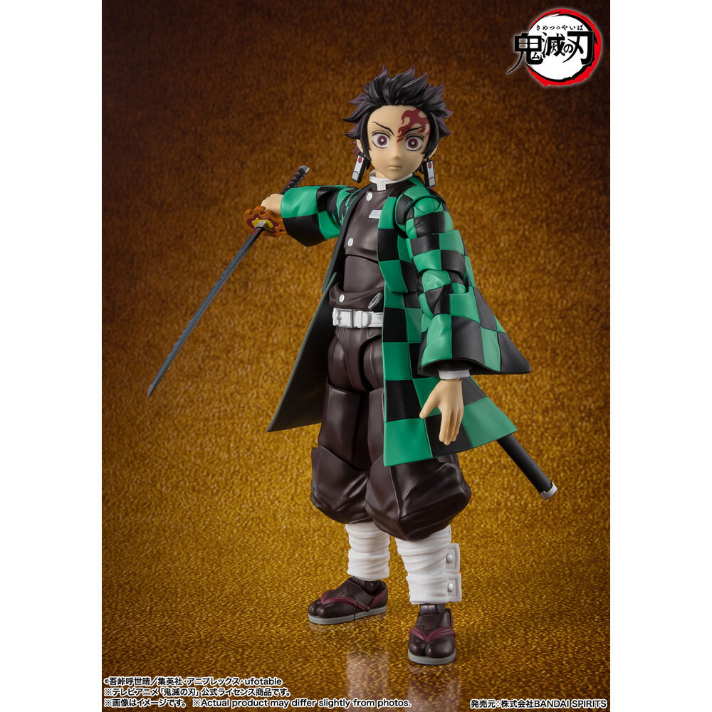 Demon Slayer Kimetsu no Yaiba Tanjiro Kamado Den Sista Striden i Oändlighetsslottet S.H. Figuarts figur 14 cm