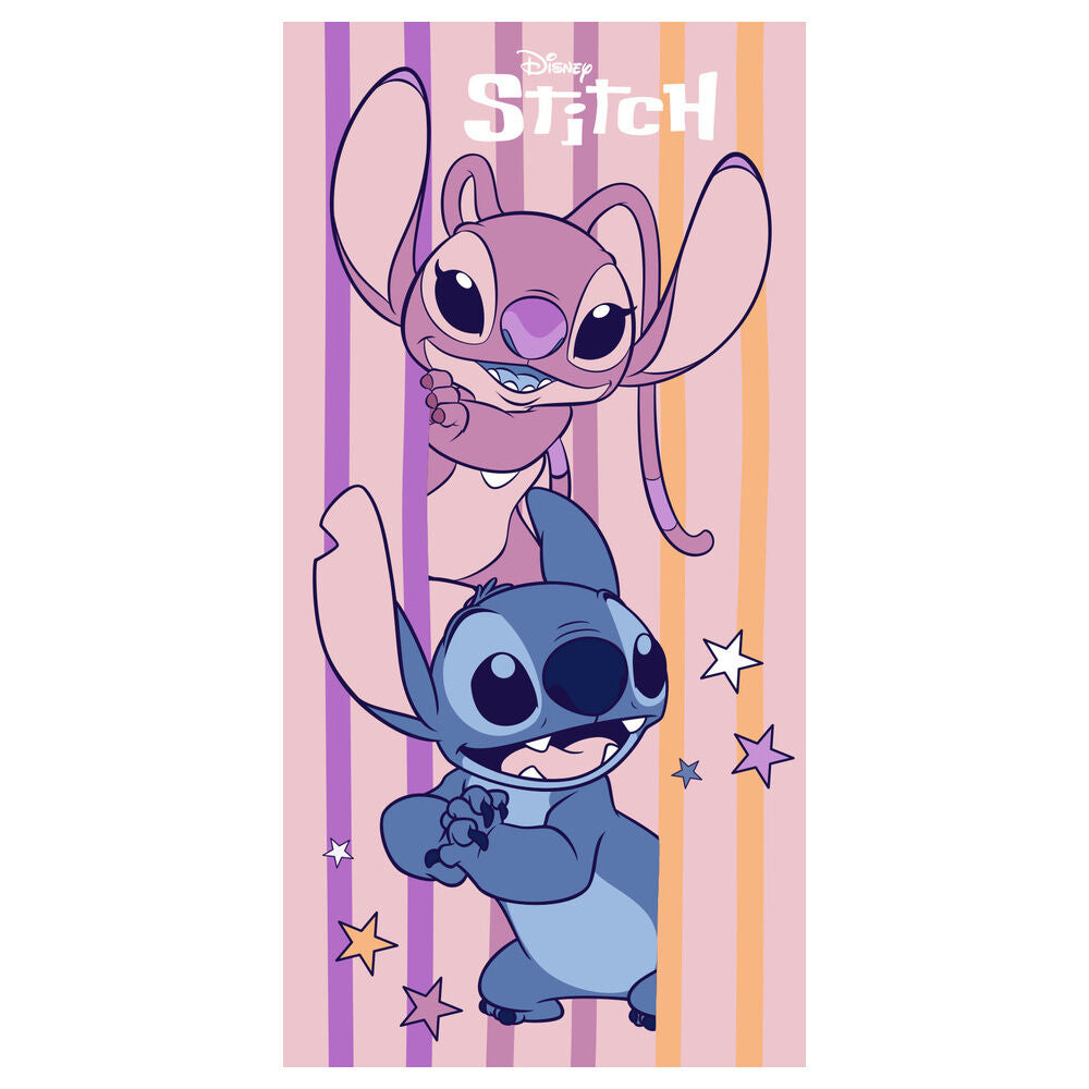 Disney Stitch & Angel mikrofiber strandhandduk