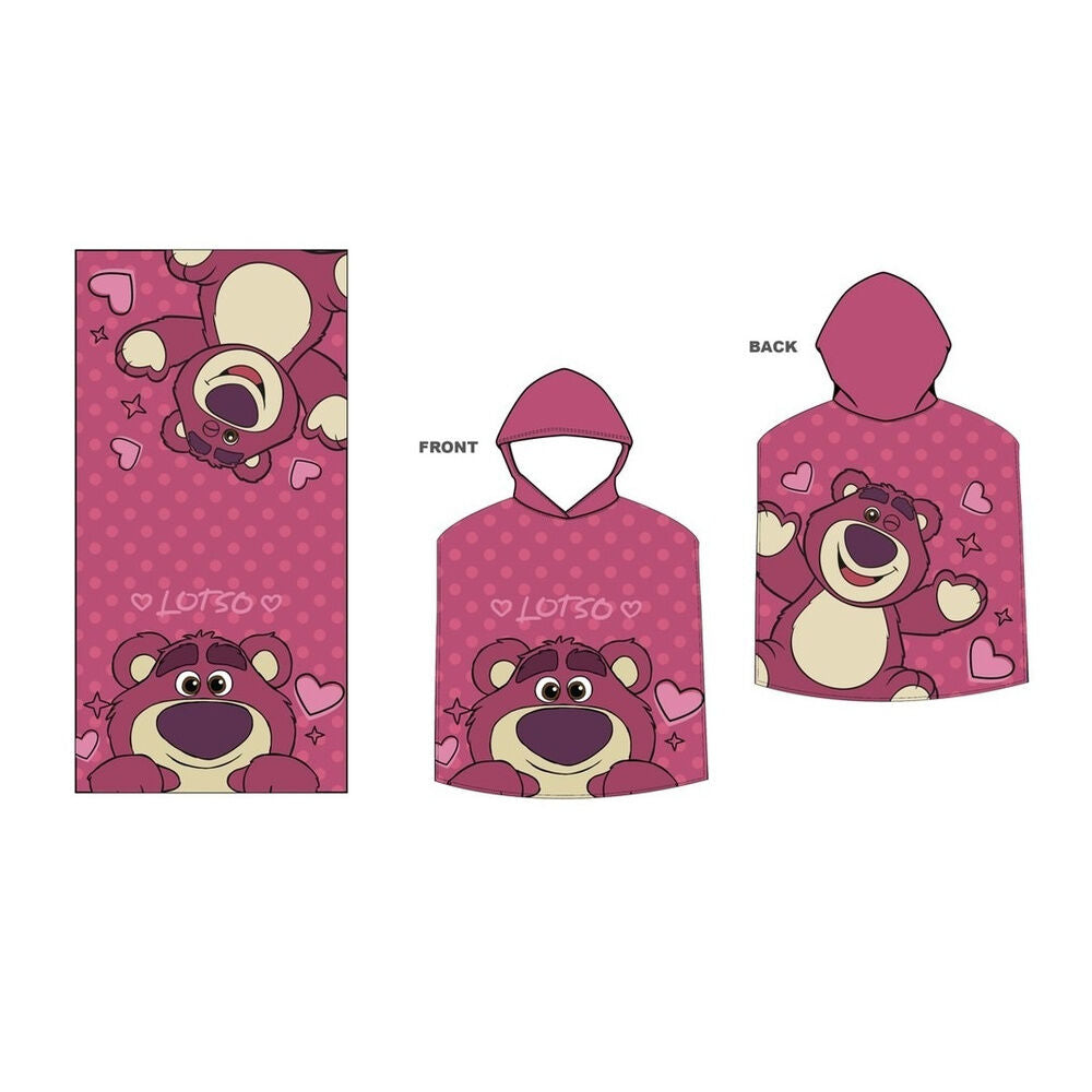 Disney Toy Story Lotso mikrofiber ponchohandduk