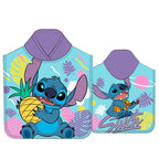 Disney Stitch mikrofiber poncho handduk