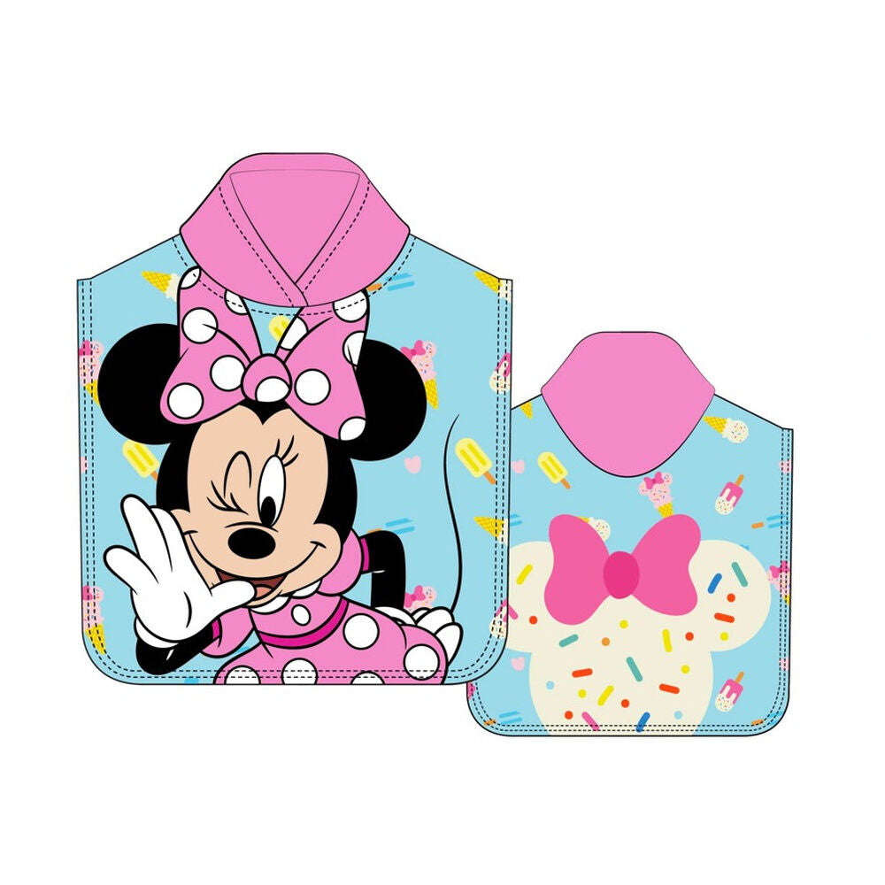 Disney Minnie mikrofiber ponchohandduk