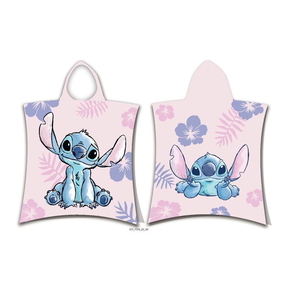 Disney Stitch bomull poncho handduk