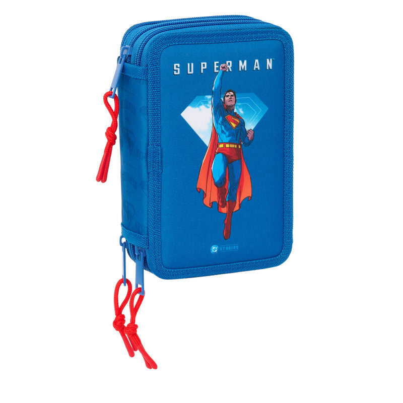 DC Comics Superman trippelt pennfodral 37 delar