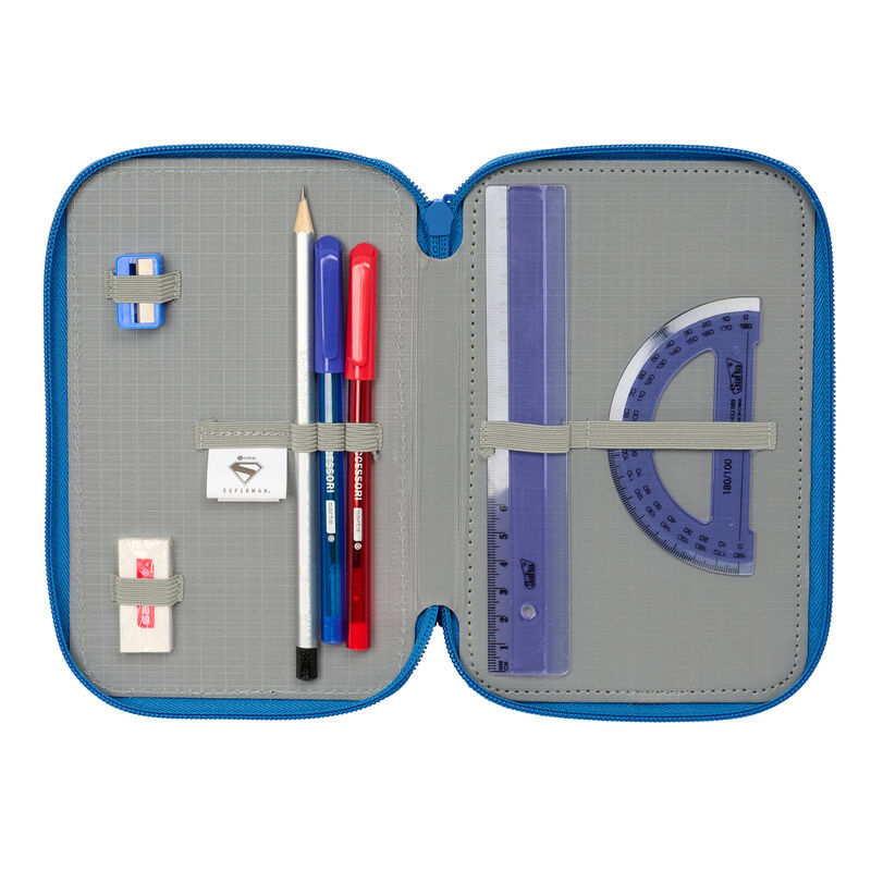 DC Comics Superman trippelt pennfodral 37 delar