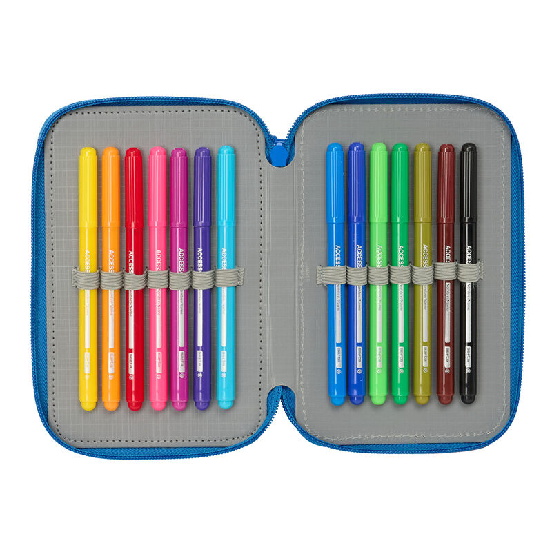 DC Comics Superman trippelt pennfodral 37 delar