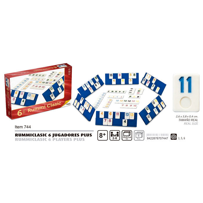 Rummiclasic 6 Players Plus - Spela med Vänner och Familj
