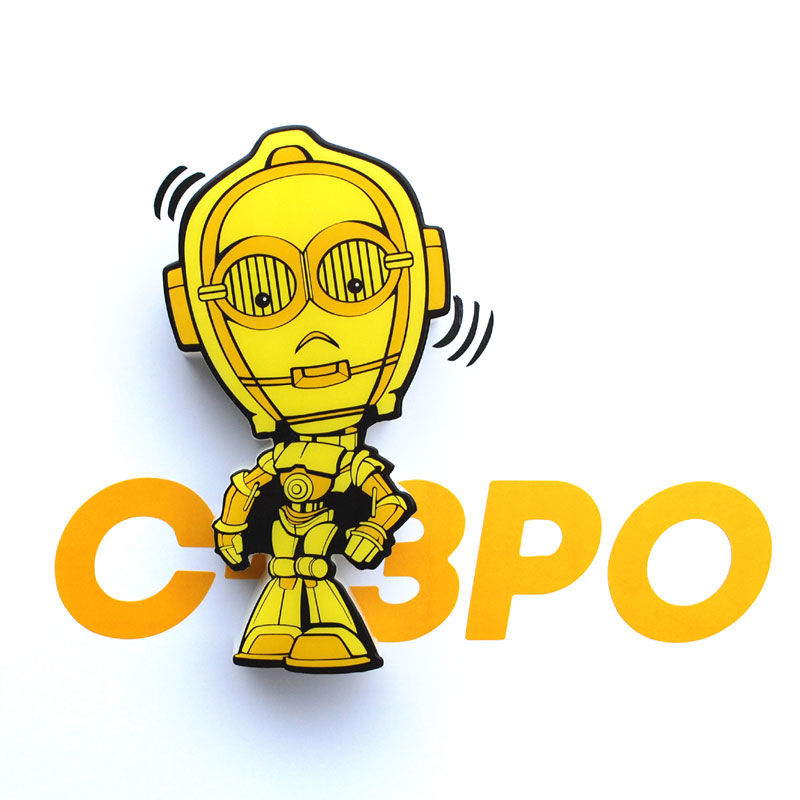 Star Wars C-3PO 3D Light FX Mini Lampa