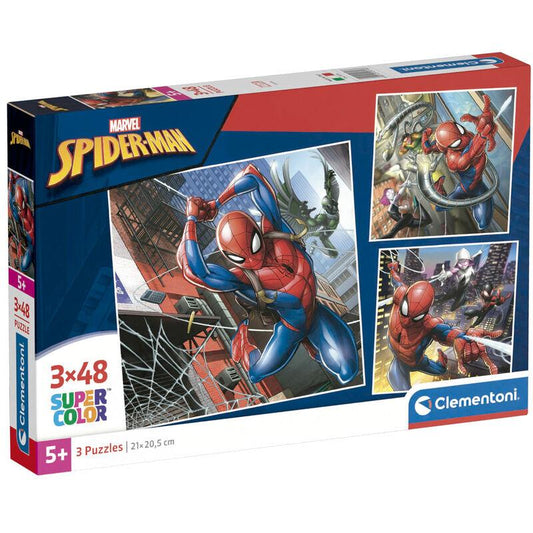 Marvel Spiderman Pussel 3x48pcs