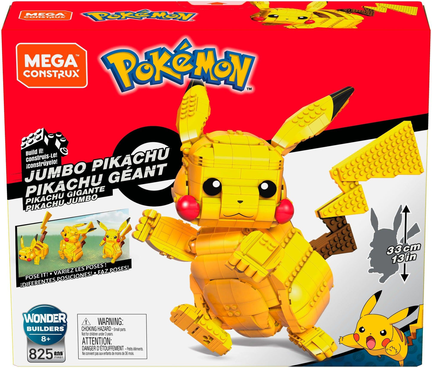 Pokemon Jumbo Pikachu MEGA Construx