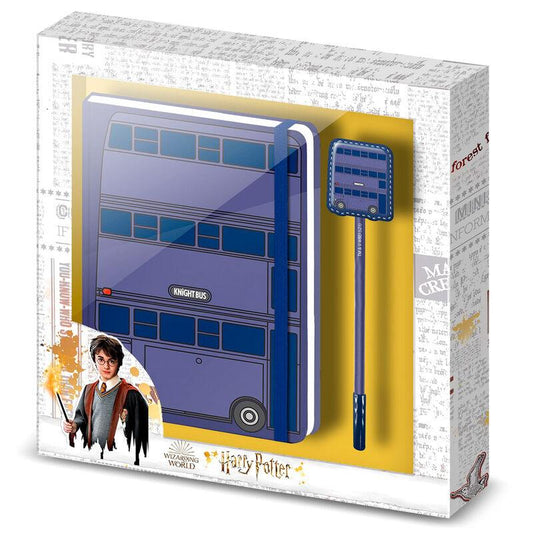 Harry Potter Knight Bus set Dagbok + pen