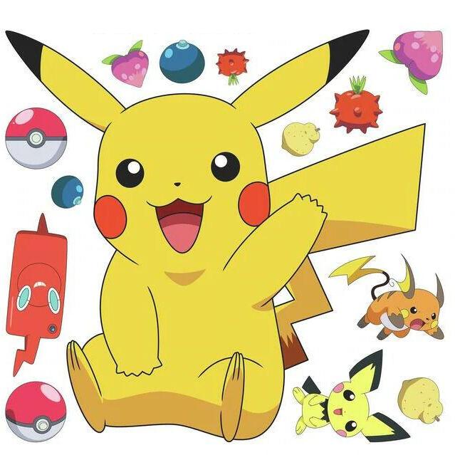 Pokemon Pikachu Klistermärken